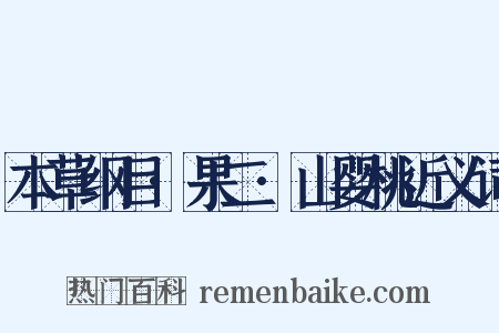 本草纲目·果二·山婴桃近义词是什么意思的图片